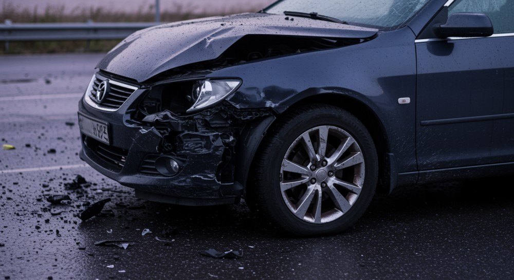 Kolizja Subaru z autobusem szkolnym w Szczytnie – kierowcy, bądźcie ostrożni!